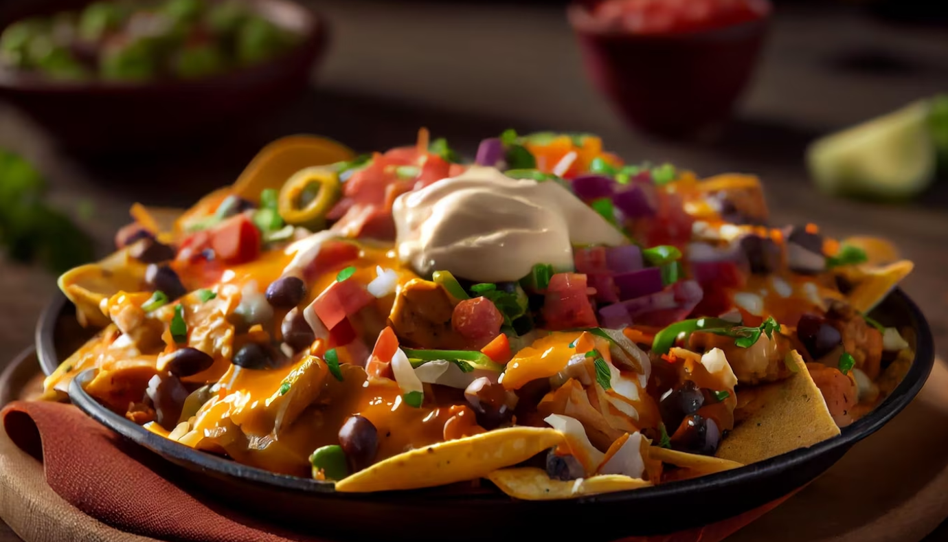 loaded BBQ nachos