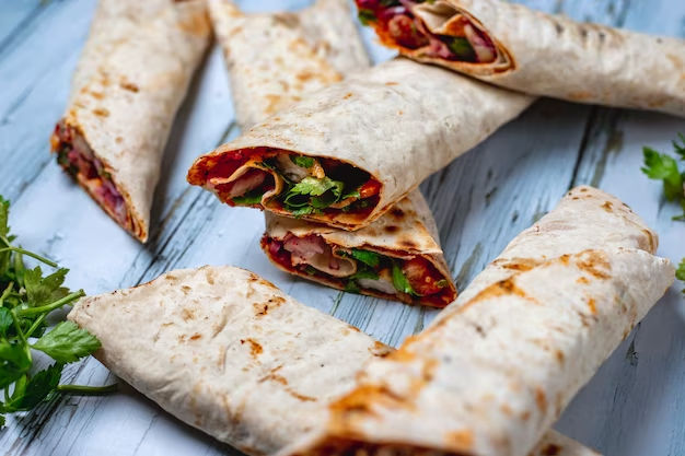 peri peri chicken wrap