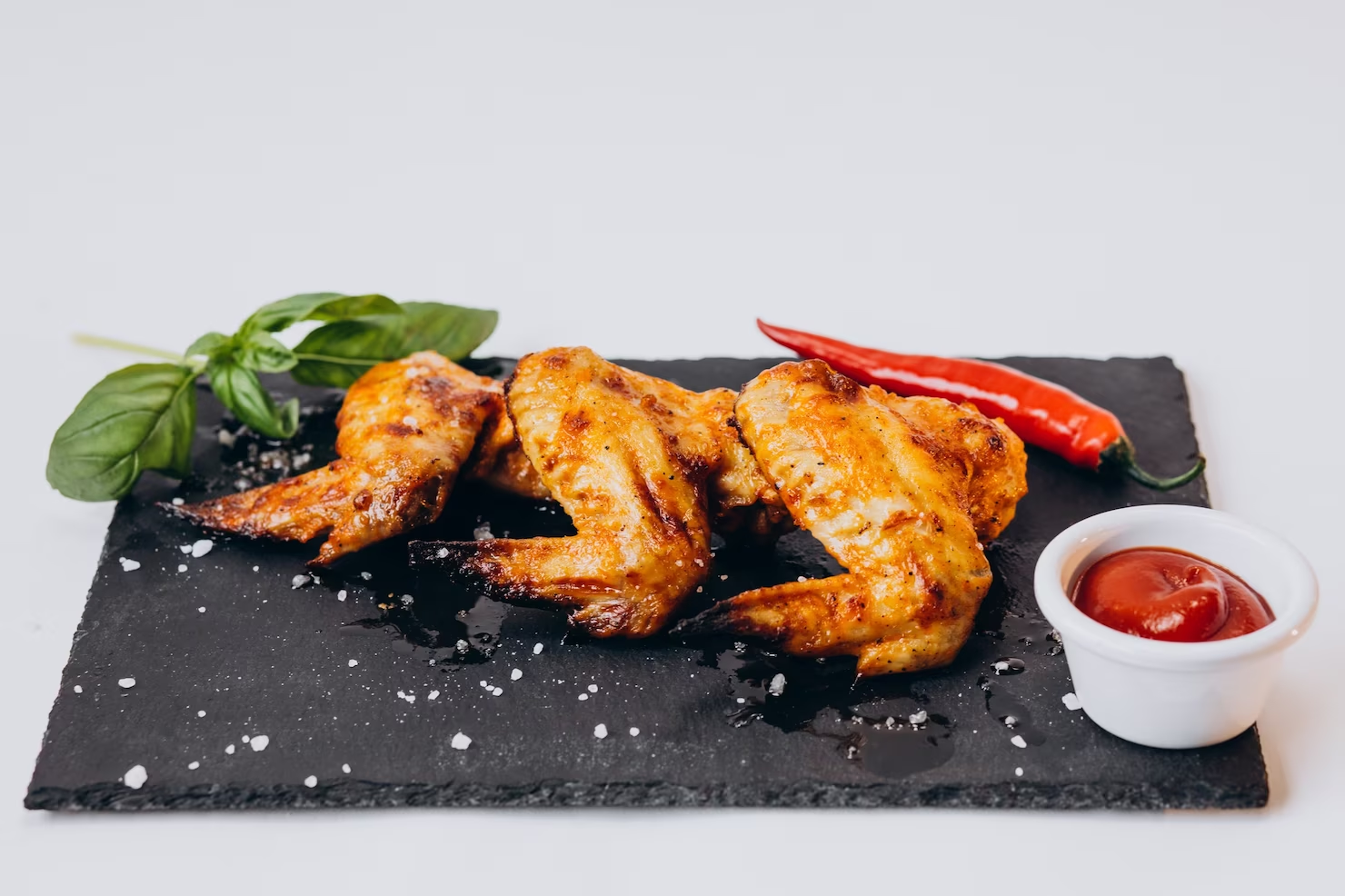 Orange chilli chicken wings
